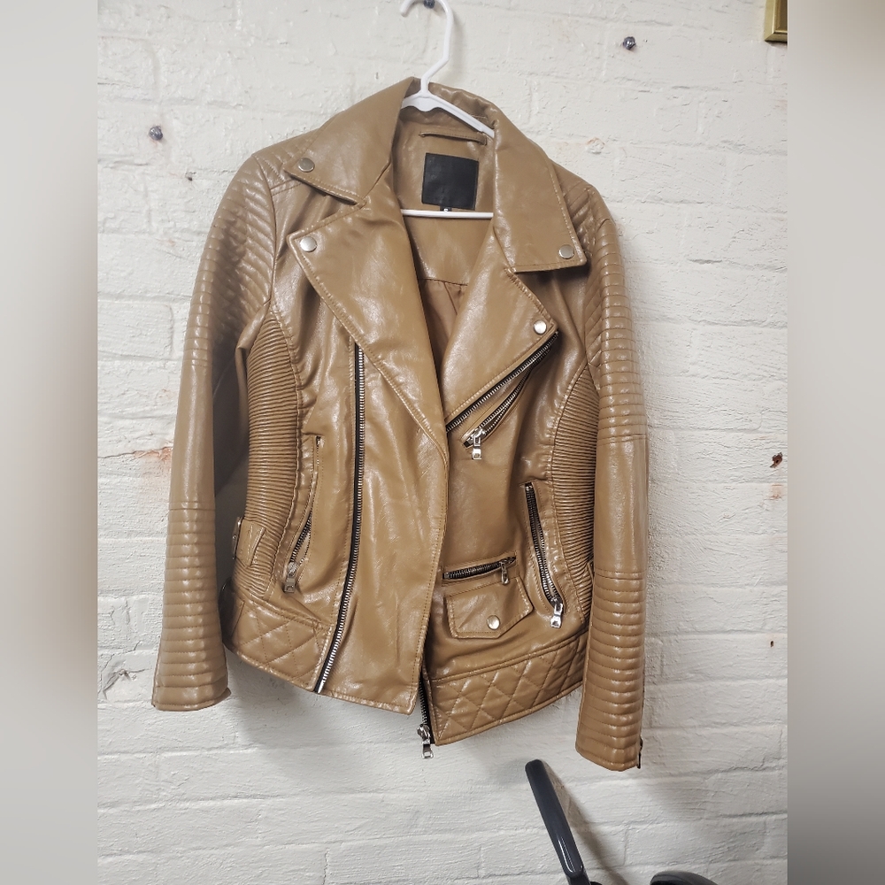 Women's leather coat